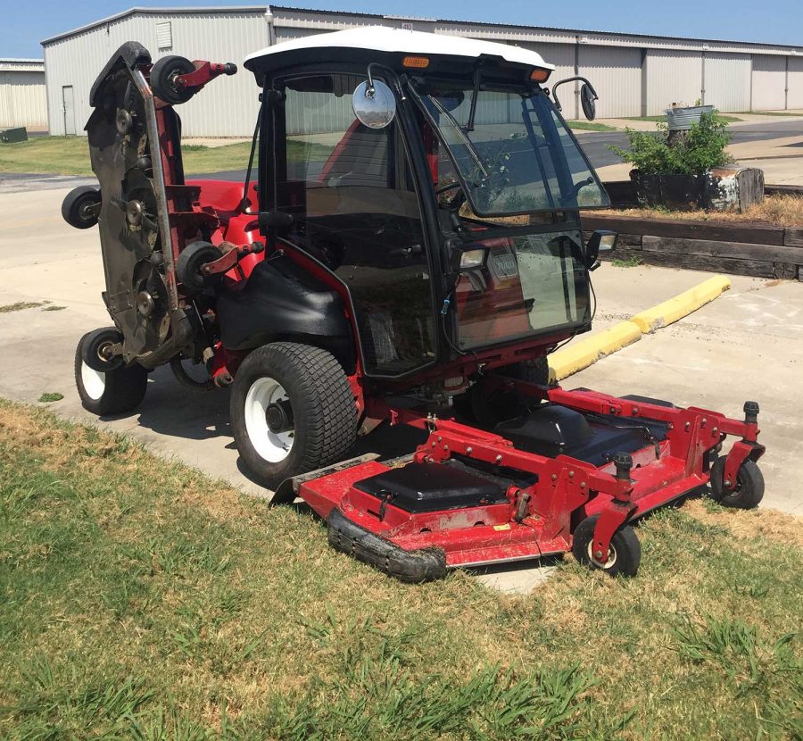 large commercial tractor mower