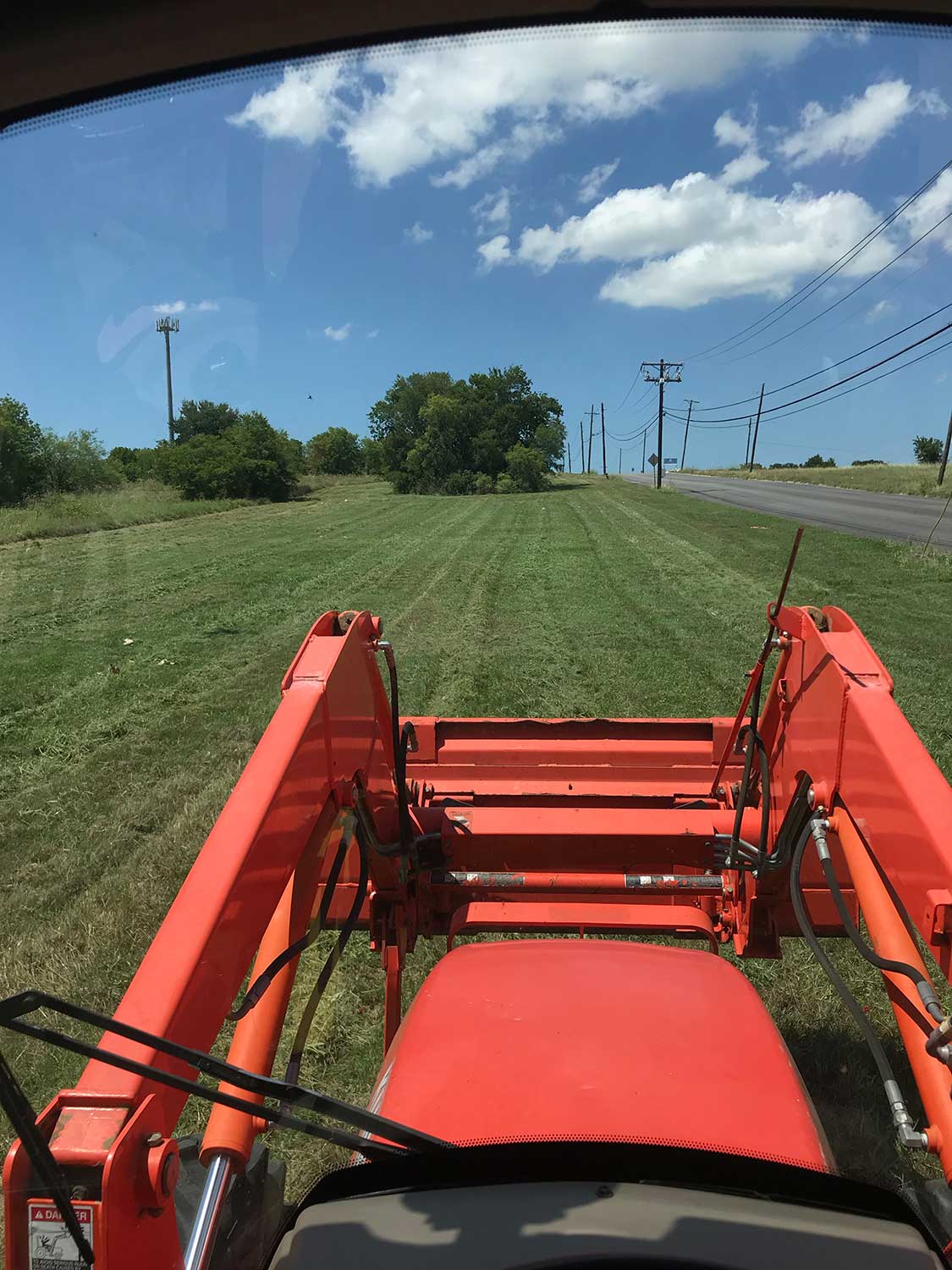 mowing large fields